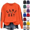 Women's Fashionable And Casual Long Sleeved Printed Round Neck Sportswear Pullover Sweatshirt Top
