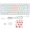 Mechanical Keyboard 82 Keys RGB Wireless 2.4G BT3.0 Type C Wired Connection Ergonomic 1800mAh