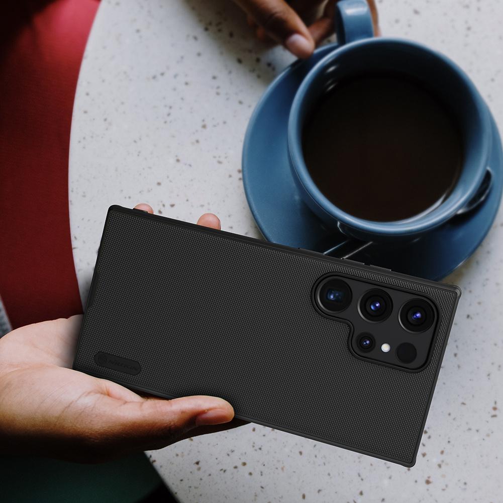 Nillkin Super Frosted Shield Pro Rugged Case for Samsung Galaxy S24 Ultra - Blue