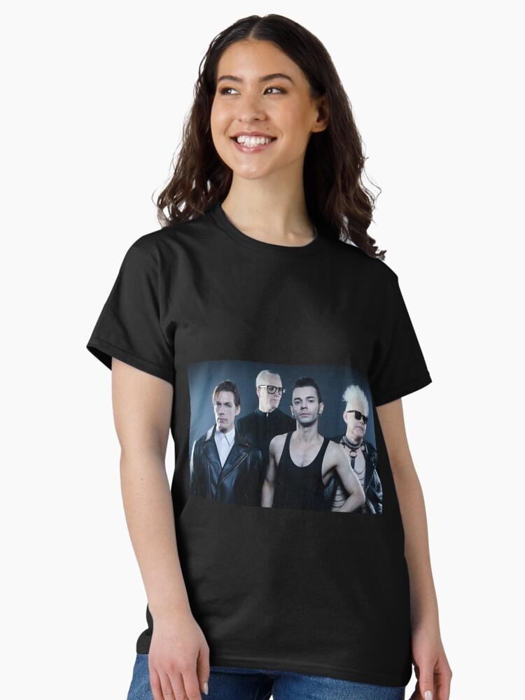 Depeche Mode Retro Synthwave Portrait – Darkwave Music Legends Design Classic T-Shirt