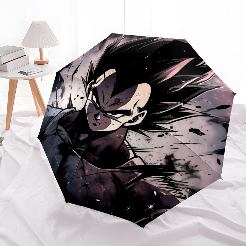 Узор Dragon Ball, автоматический складной зонт, портативная и складная конструкция, 8 спиц, рождественский или день рождения подарок.