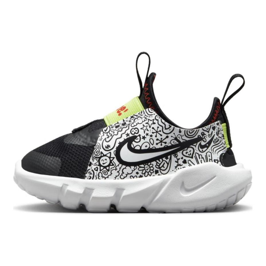Nike Детские кроссовки Flex Runner 2 JP TD Doodles Black Picante-Red Light-Lemon-Twist DV3099-001