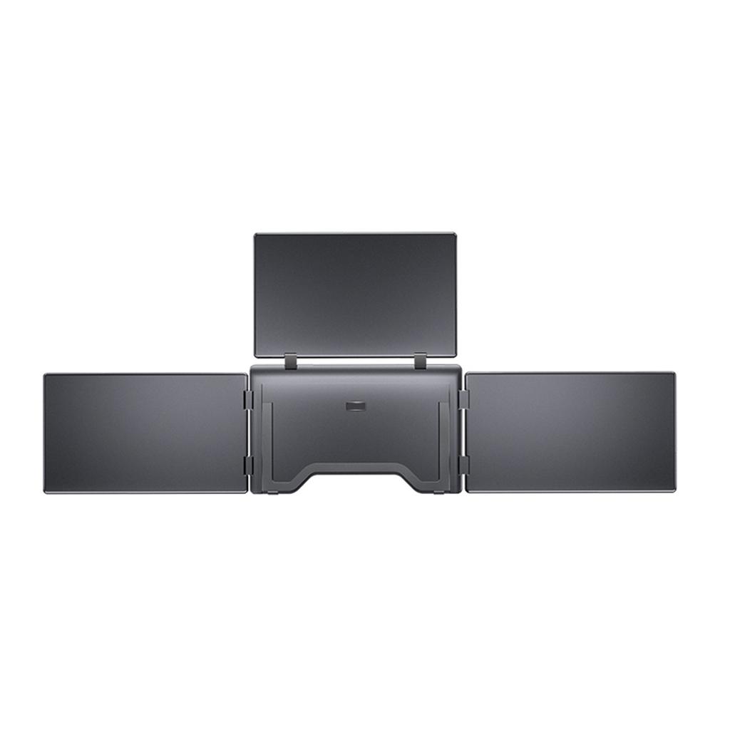 Laptop Screen Extender with Adjustable Angle Portable 18.5 Inch 1 Cable for 3 Screens Quad Monitors, Foldable US Plug