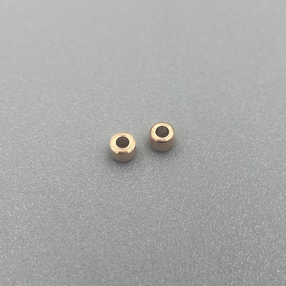 Necklace Bracelet Wire End Stopper 18K Gold End Clip Beads Tube Au750 Fine Jewelry DIY Handmade Accessories Findings Crimp Beads