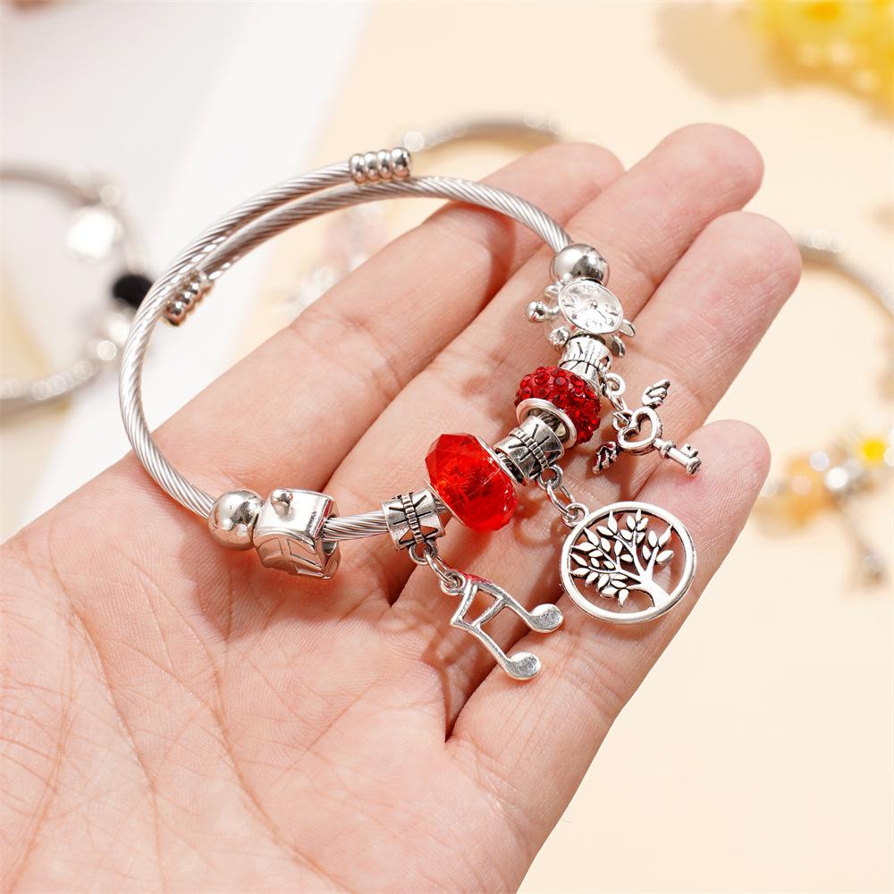 Модный европейско-американский браслет в стиле Панджиа с бисером и стразами для женщин