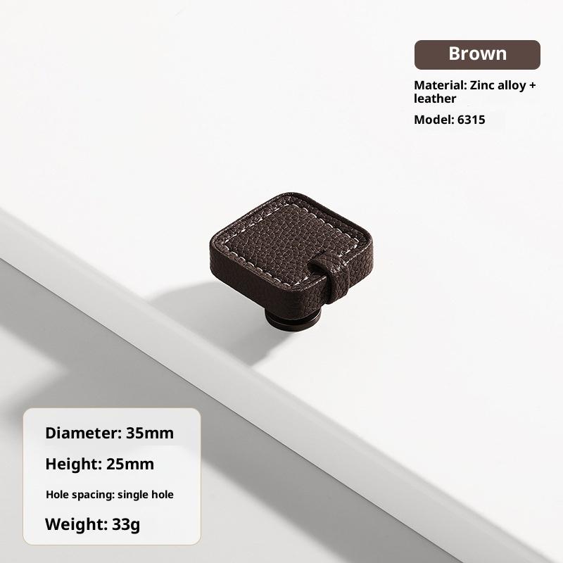 Ручки и ручки для обувного шкафа из цинкового сплава с кожаной ручкой, кухонные ручки для дверей шкафа, ручки для ящиков, мебельная фурнитура