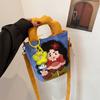 Illustration Design Bucket Bag for Women New Trendy Cute Canvas Handbag Funny Ugly One-shoulder Crossbody Bag