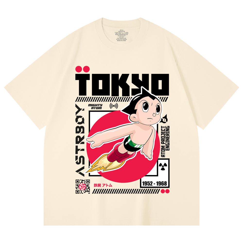 230 Gsm 100% Cotton Astro Boy V2 Print Unisex Heavy Cotton T Shirt