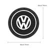 HAT1 2pcs Car Cup Holder Mat Leather Water Coaster Pad For VW Volkswagen VW ID3 ID4 Golf 7 8 MK8 T-cross Passat B8 Tiguan Jetta Skoda