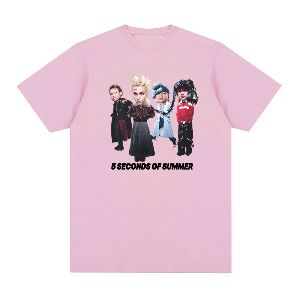 Альбом 5 Seconds of Summer NOT OKT Футболка 5SOS Гранж группа Рукав 100%Хлопок Летняя футболка Круглый вырез Одежда Высокое качество Топы