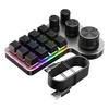 12 Keys 4 Knobs RGB Programming Macro Custom Keyboard USB Wired/Bluetooth-Compatible Mechanical Hot-swap Gaming Keyboard