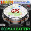 Новые мужские GPS спортивные умные часы 1,73'' AMOLED Компас Пульс Батарея 1000 мАч Bluetooth-звонок Водонепроницаемость 10 ATM Умные часы