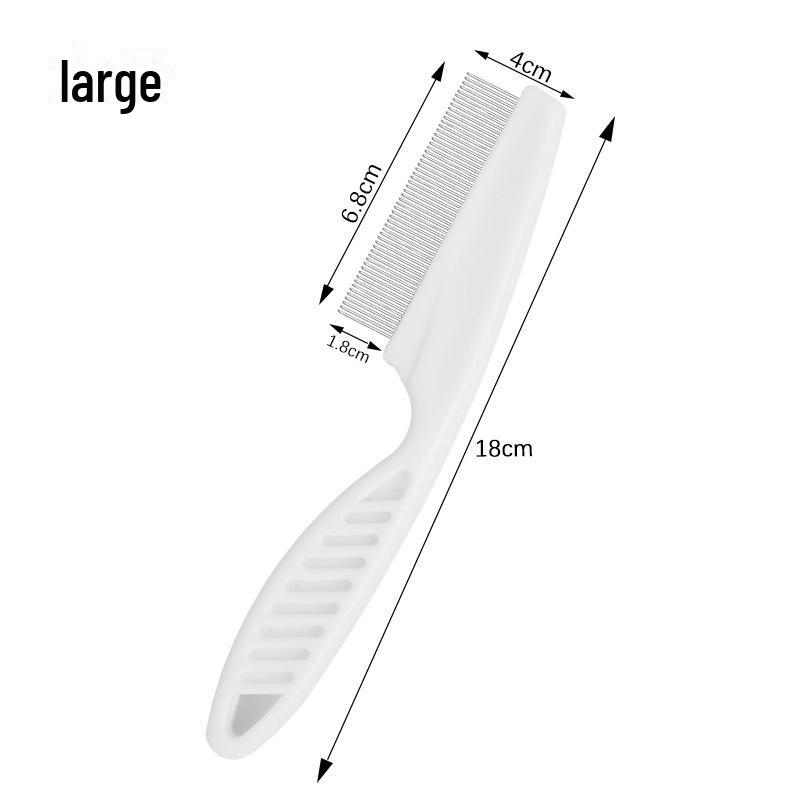 Cross-Border Pet Comb: Dense Tooth & Steel Needle Flea Comb for Dogs and Cats