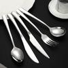 Нож, вилка и ложка из нержавеющей стали 304, утолщенная элегантная серия, толстая ручка, ложка, вилка, набор западных столовых приборов