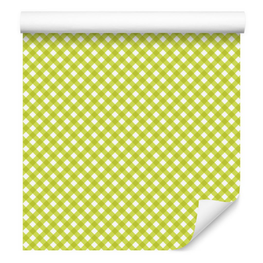 Vichy Yellow Plaid Wallpaper for Living Room and Bedroom 50x1000