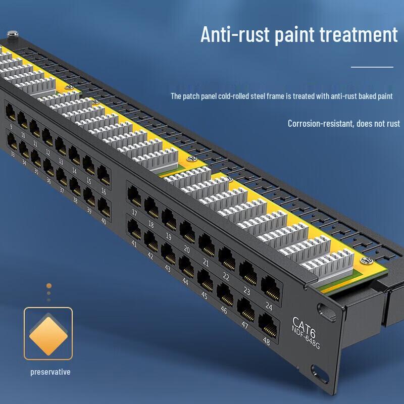 Shengwei NDF-648G Cat6 48-Port Network Patch Panel