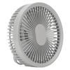 Outdoor Night Light Ceiling Fan 2 in 1 Portable USB Charging LED Fan for Home Car Office Desk Camping Travel Grey