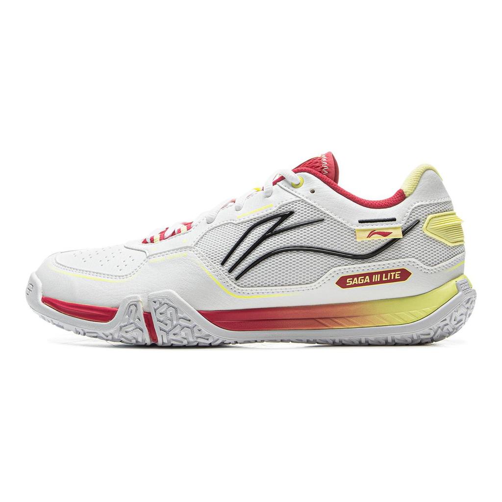Li Ning Амортизирующие Нескользящие Износостойкие Низкие Бадминтонные Кроссовки Унисекс Серый Красный AYTV003-3