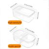 1pcs Single-door food and fruit refrigerator storage box for preservation Transparent, dustproof keeps food fresh  easy to clean  and