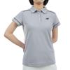 Golf Short Sleeve Polo Shirt Thermal UV 0 [New Balance] Women's (KoKaGeMAX Cooling, Protection, Stretch) / 012-4168503 022_Gray [S]