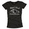 Vintage Rockabilly Shirts Womens HOT ROD Print T-Shirt Ladies Top S M L 36 38 40-