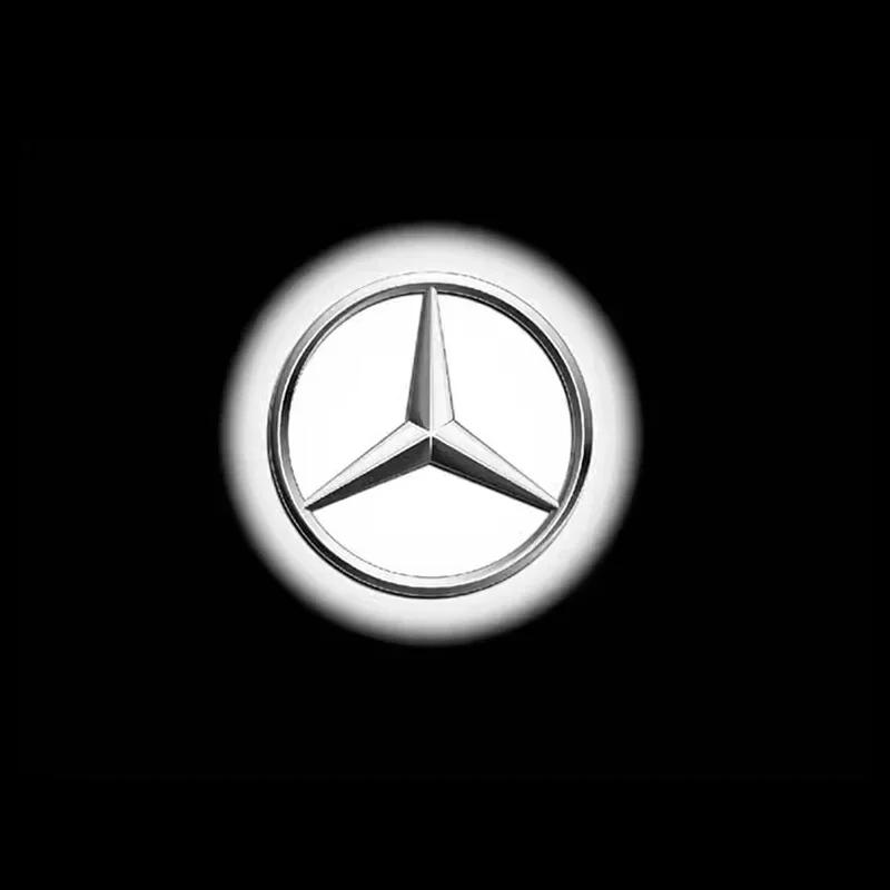 2/4 шт. Светодиодная приветственная подсветка двери автомобиля Проектор логотипа Для Mercedes Benz W212 W205 AMG ML W166 W176 W177 W213 W246 GLB GLC GLA GLS GLE