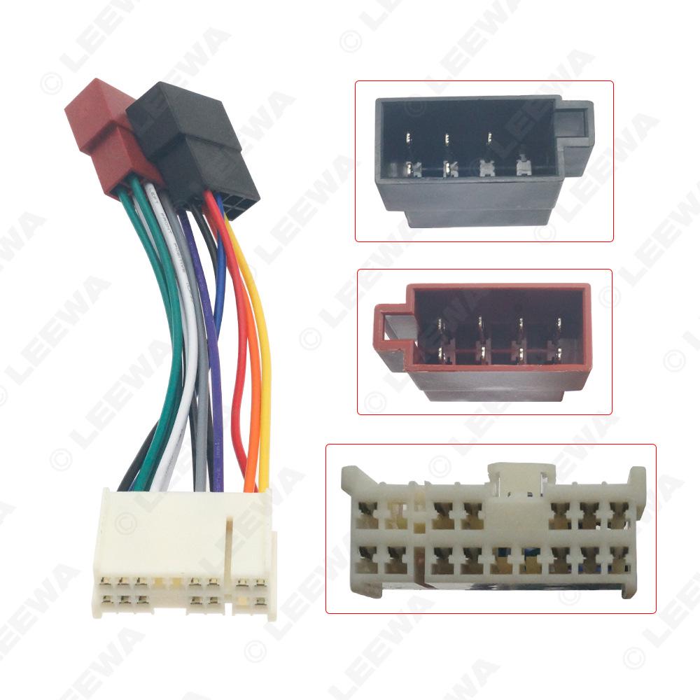 Hyundai 1998+ / Kia 1994+ 16-Pin To ISO Audio/Video Power Cable Adapter