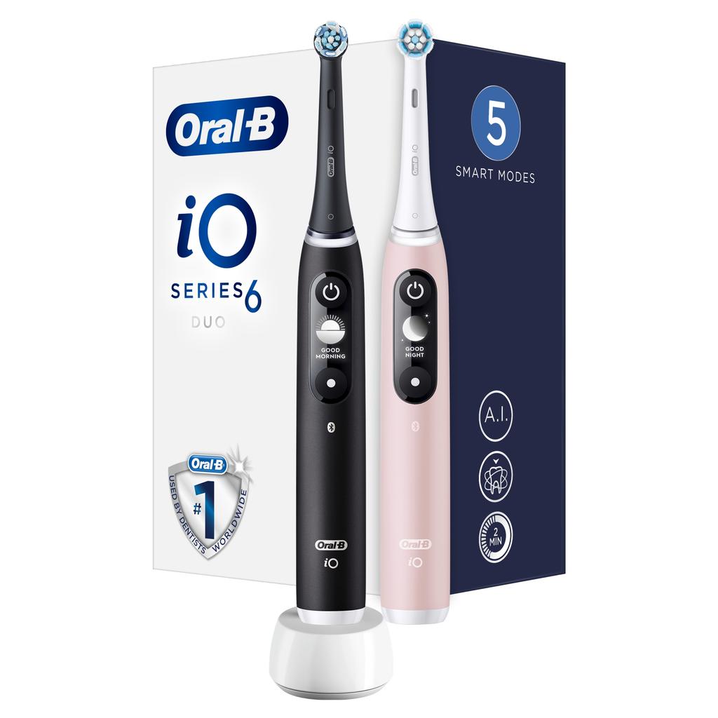 Oral-B Io 6 Duo Magnetic Toothbrush Set (2 Pieces) 1 Pc