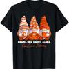 Kidney Cancer Awareness Month Orange Ribbon Gnomies Support TShirt