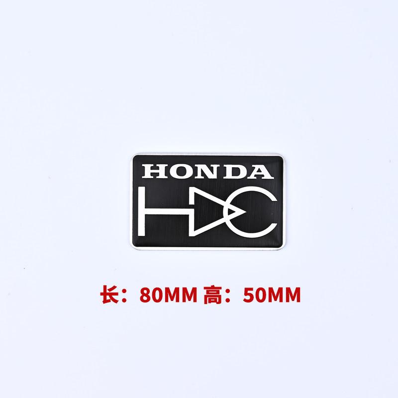 FIQ1 Honda Aluminum Car Body Fender Trunk Decal Badge for Civic FIT Accord CRV CRZ CRX HRV Odyssey City B-Series D-Series H-Series Rs