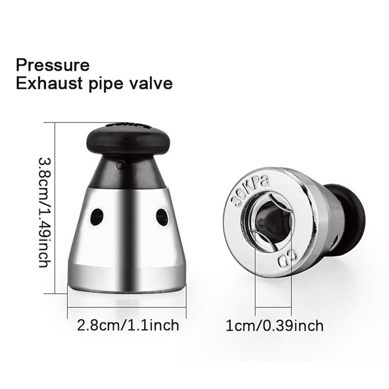 1Pc 80Kpa Universal Floater Safety Valve Replacement For Pressure Red/Black