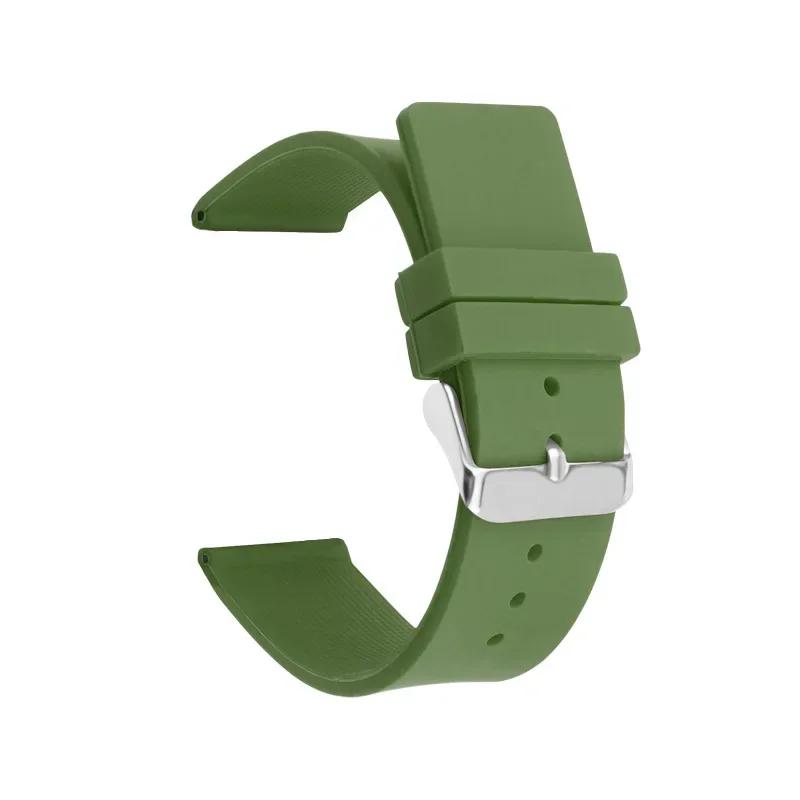 12 мм 14 мм 16 мм 18 мм 20 мм 22 мм 24 мм силиконовый ремешок для Omega мягкий резиновый ремешок конфетного цвета для мужчин и женщин сменные аксессуары для браслета
