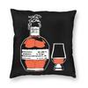 Наволочка для подушки с принтом Single Barrel Bourbon Whiskey, полиэстер, лен, бархат, на молнии, чехол для домашней подушки