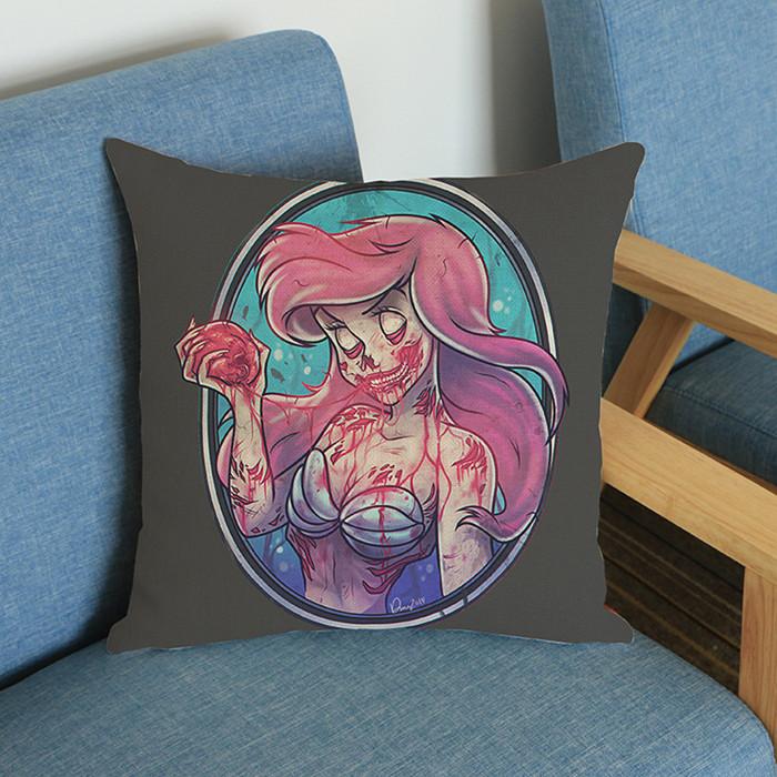 Fashion Girl Theme Pattern Print Throw Pillow Case Pop Punk Style Cotton Linen Home Decoration Sofa Chair Cushion Cover Cojines