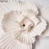 Элегантная Белая Фарфоровая Скульптура Цветка Пиона Настольное Украшение Минималистичное Произведение Искусства Украшения в Виде Цветка Пиона Эстетичный Декор Комнаты