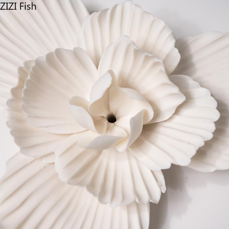 Элегантная Белая Фарфоровая Скульптура Цветка Пиона Настольное Украшение Минималистичное Произведение Искусства Украшения в Виде Цветка Пиона Эстетичный Декор Комнаты