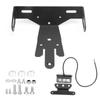 Motorcycle License Plate Mount Holder with LED Light Fit for Kawaski ER‑6N F 2012‑2015