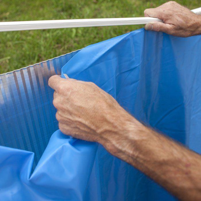 Liner bleu - GRE - Ø4,60 m x H 1,20 m - 40/100e - Jonc d’accroche
