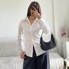 Womens Striped Long Sleeve Shirt 2026 Elegant Commuter Slim Fit Tie Blouse