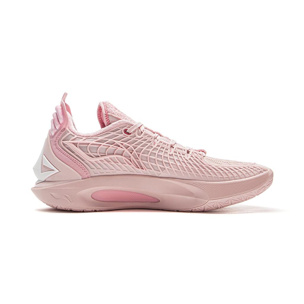 Li Ning JB3 Покрытие Защита от заваливания Низкие Баскетбольные кроссовки Мужские Светло-розовые ABAU107-13