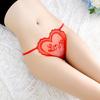 Sexy Women Solid Color Honeymoon G-String Heart Underwear Thong Panties Briefs