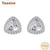 Танциз стерлингового серебра 925 пробы циркон серьги серьги-капли для женщин подарки на свадьбу