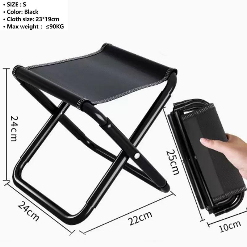 Стул для рыбалки на открытом воздухе, портативный складной алюминиевый складной стул для рыбалки, стул, сиденье, инструменты для пешего туризма, табурет для пикника, кемпинга, мини