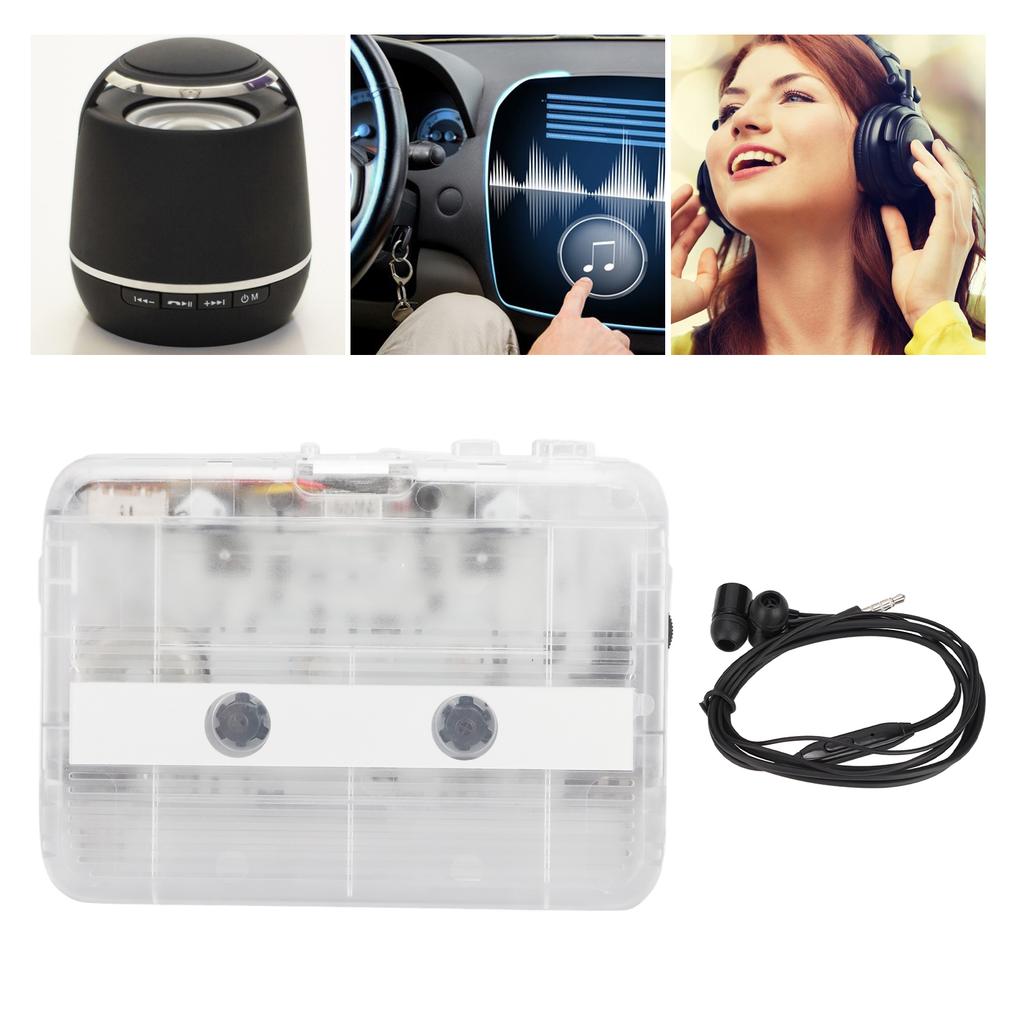 FM-радио кассетный плеер классический стиль многофункциональный Bluetooth 5.0 портативный кассетный плеер прозрачный