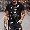 Men's Printed 3D Digital Printed T-shirt Street Trend Classic Sports T-shirt
