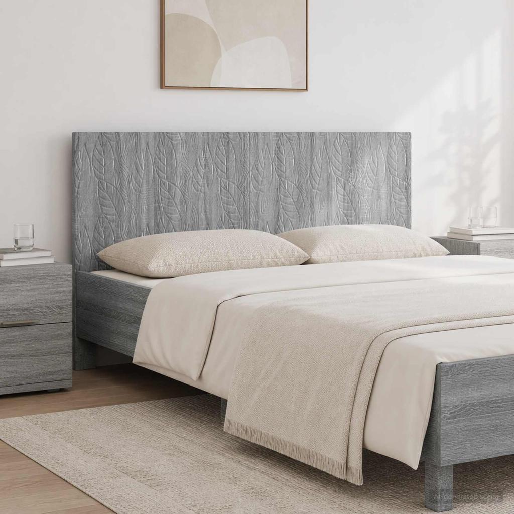 Wall Mounted Headboard DELFT Sonoma Grey Engineered Wood