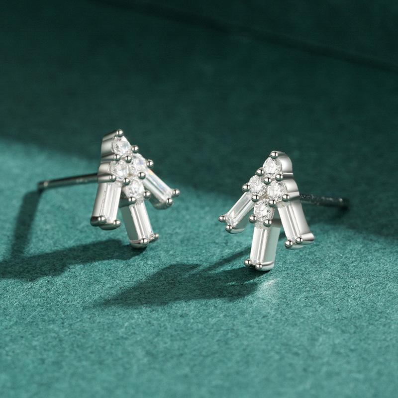 Танциз стерлингового серебра 925 пробы циркон серьги серьги-капли для женщин подарки на свадьбу