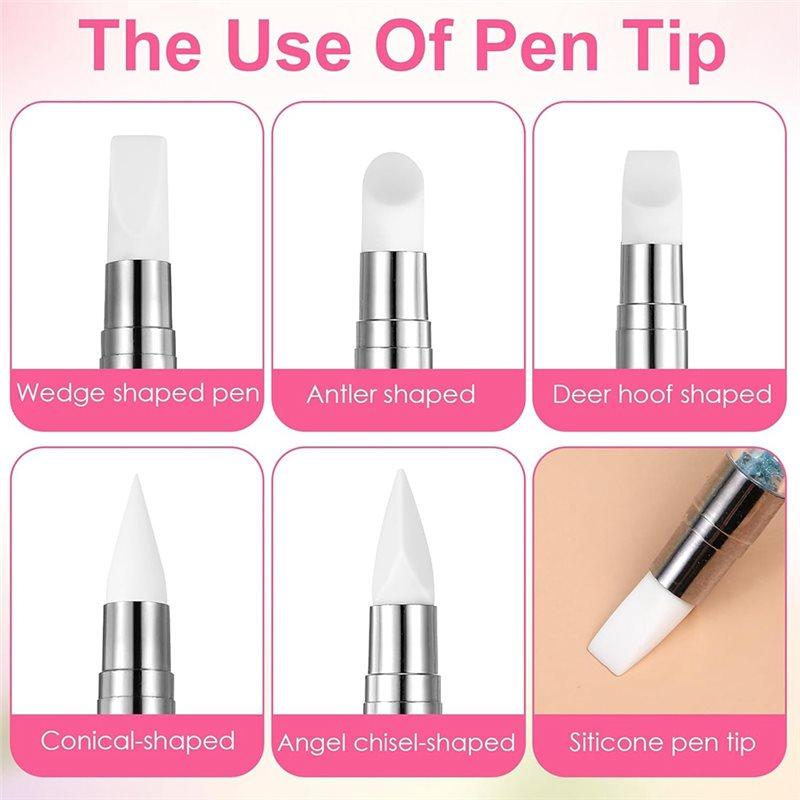 Тренд 2025 года Набор инструментов для нейл-арта 10 шт. Для доттинга и лепки - Двусторонние для дизайна, Золотая фольга, Резьба, Роспись и 3D-эффекты