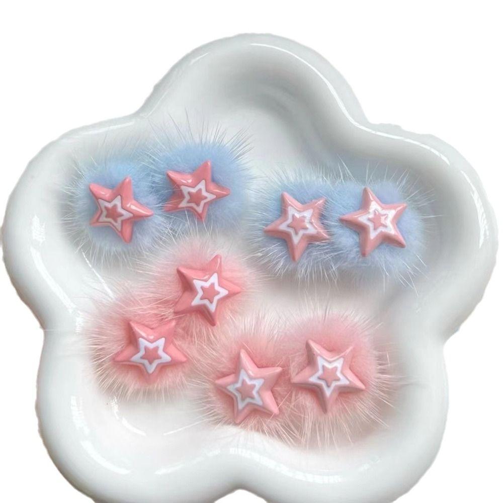 Украшения Плюшевые BB Заколки для волос Минималистский стиль Милые пушистые заколки Плюшевая звезда Заколка для волос Дамы