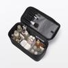 MUJI Recycled Nylon Makeup Box, Black, Large, Approx. 36 x 165 x 23 cm, 76811930